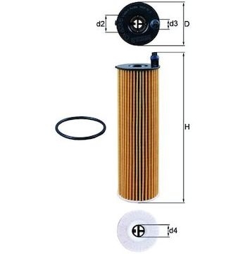 Olejový filtr MAHLE ORIGINAL OX 823/6D