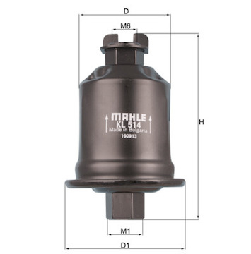 Palivový filtr MAHLE ORIGINAL KL 513