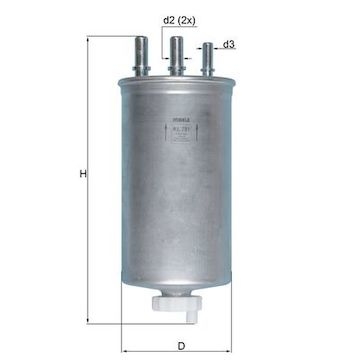 Palivový filtr MAHLE ORIGINAL KL 781
