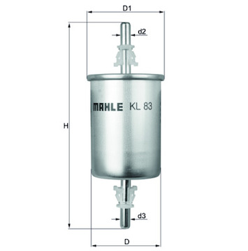 Palivový filtr MAHLE ORIGINAL KL 83