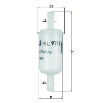 Palivový filtr MAHLE ORIGINAL KL 97/1
