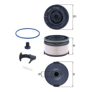 Palivový filtr MAHLE ORIGINAL KX 533KIT