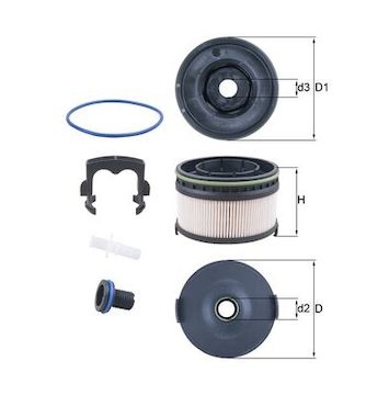 Palivový filtr MAHLE ORIGINAL KX 568KIT