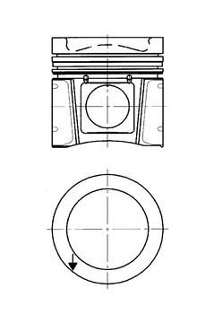 Píst KOLBENSCHMIDT 40031600