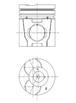 Píst KOLBENSCHMIDT 40051600