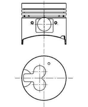 Píst KOLBENSCHMIDT 40067610