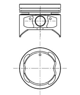 Píst KOLBENSCHMIDT 40068610