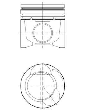 Píst KOLBENSCHMIDT 40074600