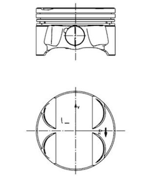 Píst KOLBENSCHMIDT 40085610
