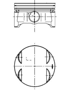 Píst KOLBENSCHMIDT 40087600