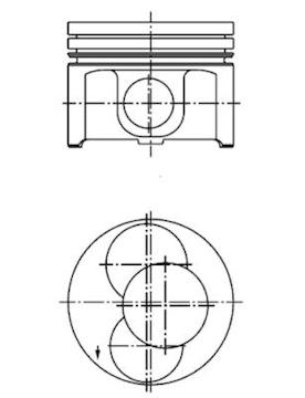 Píst KOLBENSCHMIDT 40092720
