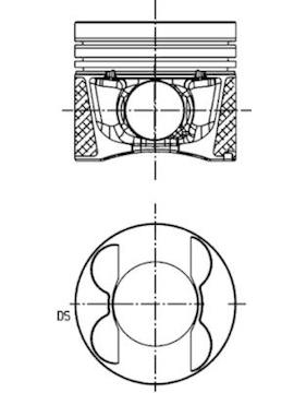 Píst KOLBENSCHMIDT 40095630