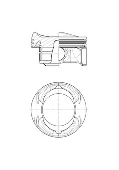 Píst KOLBENSCHMIDT 40104600