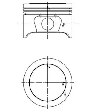 Píst KOLBENSCHMIDT 40161600