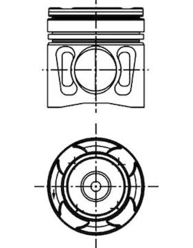 Píst KOLBENSCHMIDT 40162600