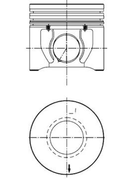 Píst KOLBENSCHMIDT 40172600