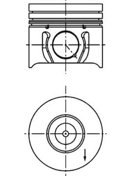 Píst KOLBENSCHMIDT 40173600