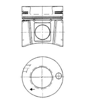 Píst KOLBENSCHMIDT 40175600