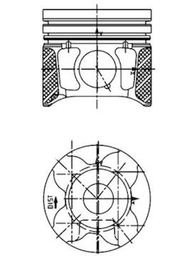 Píst KOLBENSCHMIDT 40179600