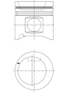 Píst KOLBENSCHMIDT 40208600