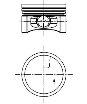 Píst KOLBENSCHMIDT 40219600