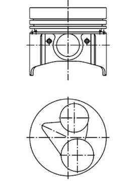 Píst KOLBENSCHMIDT 40224600