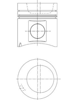 Píst KOLBENSCHMIDT 40250600