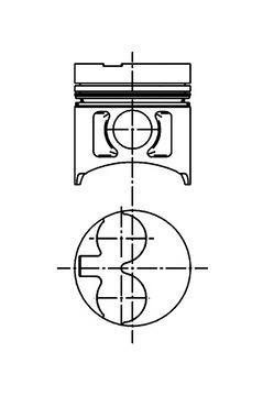 Píst KOLBENSCHMIDT 40253600