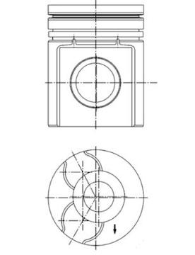Píst KOLBENSCHMIDT 40255600