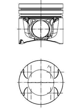 Píst KOLBENSCHMIDT 40262600