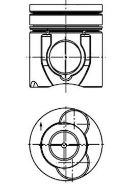 Píst KOLBENSCHMIDT 40263600