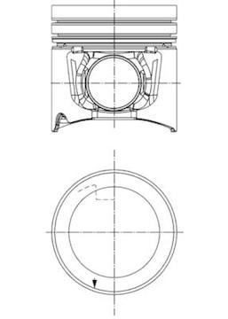 Píst KOLBENSCHMIDT 40264600
