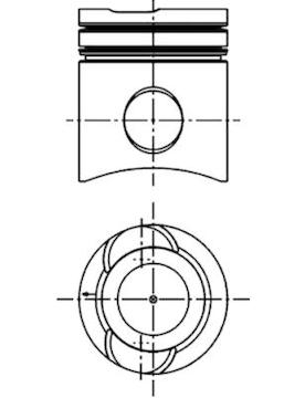 Píst KOLBENSCHMIDT 40275600