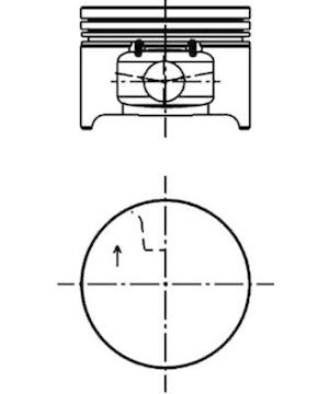 Píst KOLBENSCHMIDT 40277610