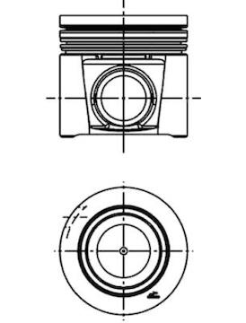 Píst KOLBENSCHMIDT 40286610