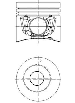 Píst KOLBENSCHMIDT 40289610