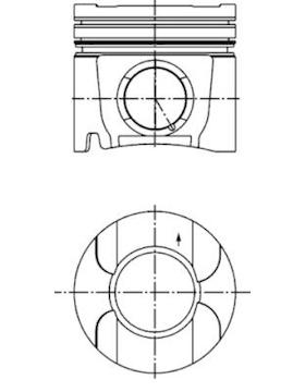 Píst KOLBENSCHMIDT 40292620