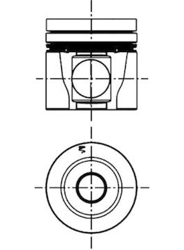 Píst KOLBENSCHMIDT 40305600