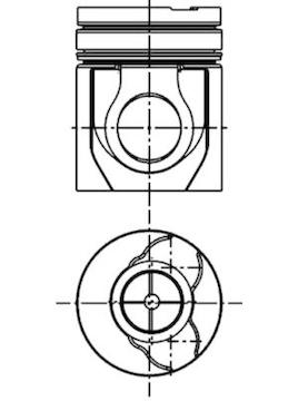 Píst KOLBENSCHMIDT 40308600