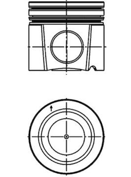 Píst KOLBENSCHMIDT 40310600