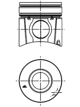 Píst KOLBENSCHMIDT 40316600