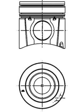 Píst KOLBENSCHMIDT 40317600