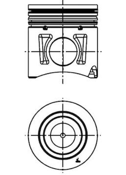 Píst KOLBENSCHMIDT 40339600