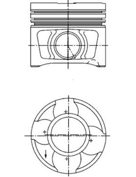 Píst KOLBENSCHMIDT 40356600