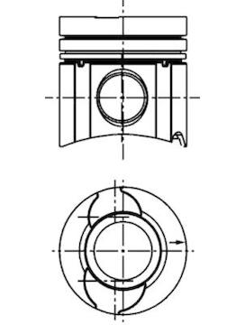 Píst KOLBENSCHMIDT 40374600