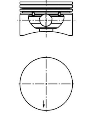 Píst KOLBENSCHMIDT 40380600