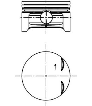 Píst KOLBENSCHMIDT 40383620