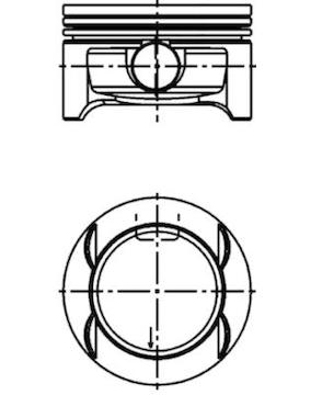 Píst KOLBENSCHMIDT 40384620