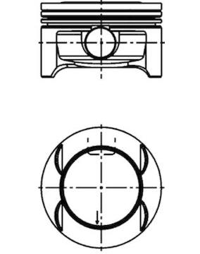 Píst KOLBENSCHMIDT 40385610