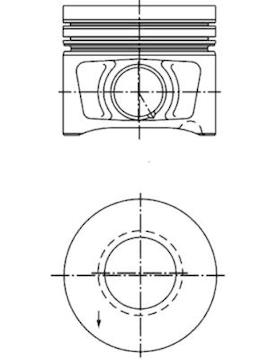 Píst KOLBENSCHMIDT 40387600